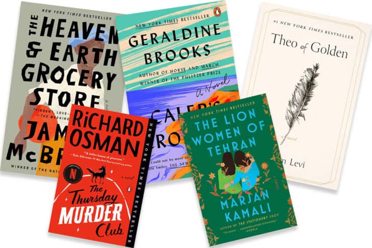 Picture of five books.