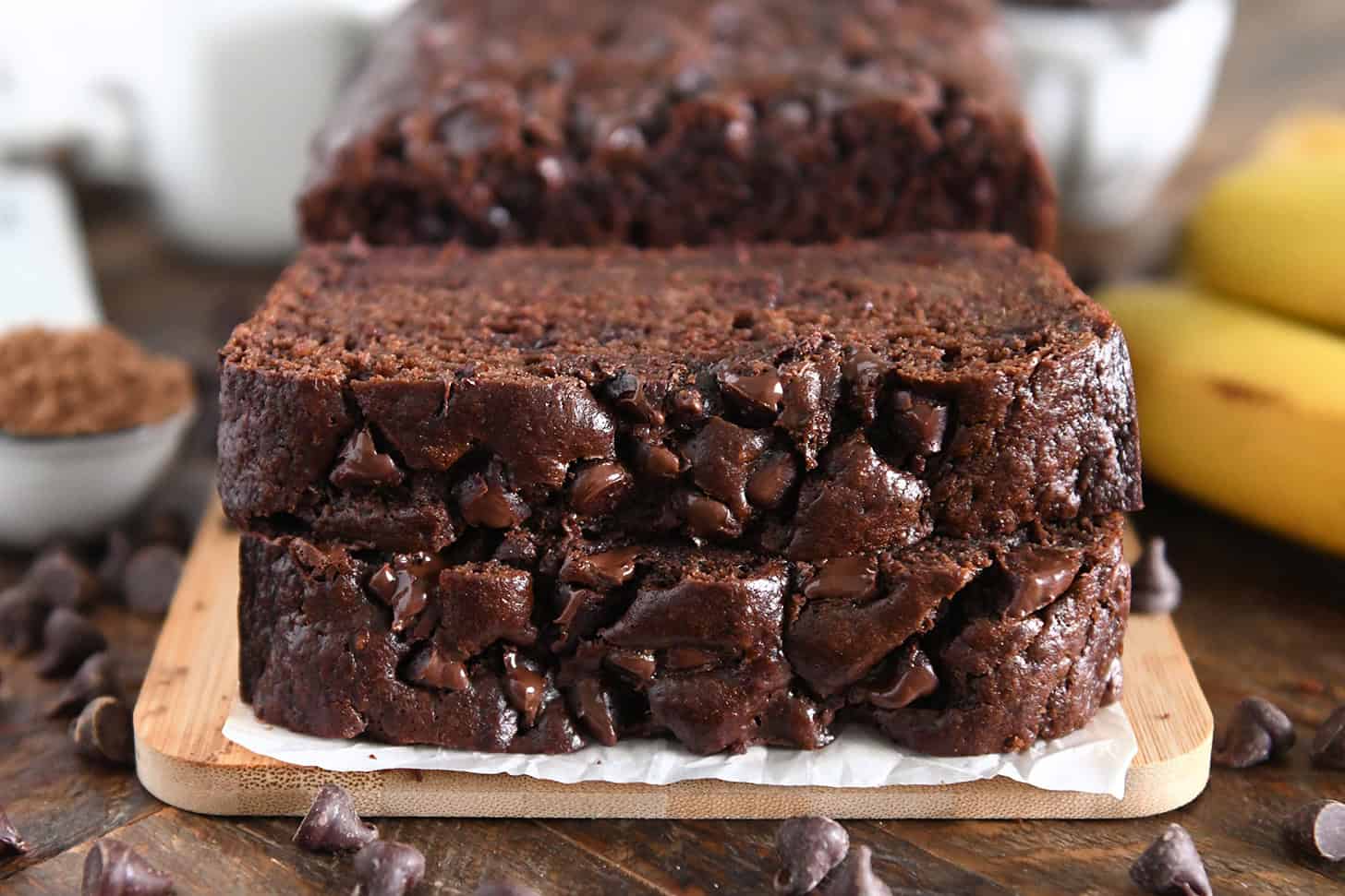 Chocolate Sour Cream Banana Bread