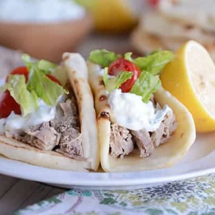 Instant Pot Greek Pork {Slow Cooker Instructions} Mel's Kitchen Cafe