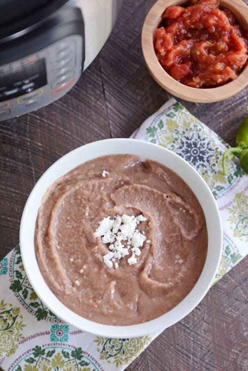 Homemade Refried Beans {Pressure Cooker} Mel's Kitchen Cafe