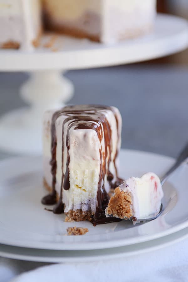 easiest-ever ice cream cake with sugar cone crust