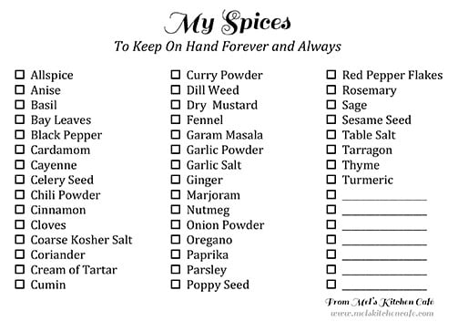 Essential Spices to Keep On Hand Let s Talk Mel s Kitchen Cafe