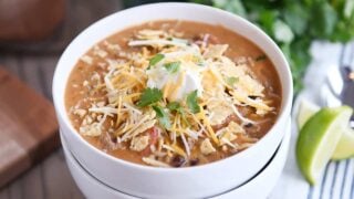 Creamy Black Bean Taco Soup