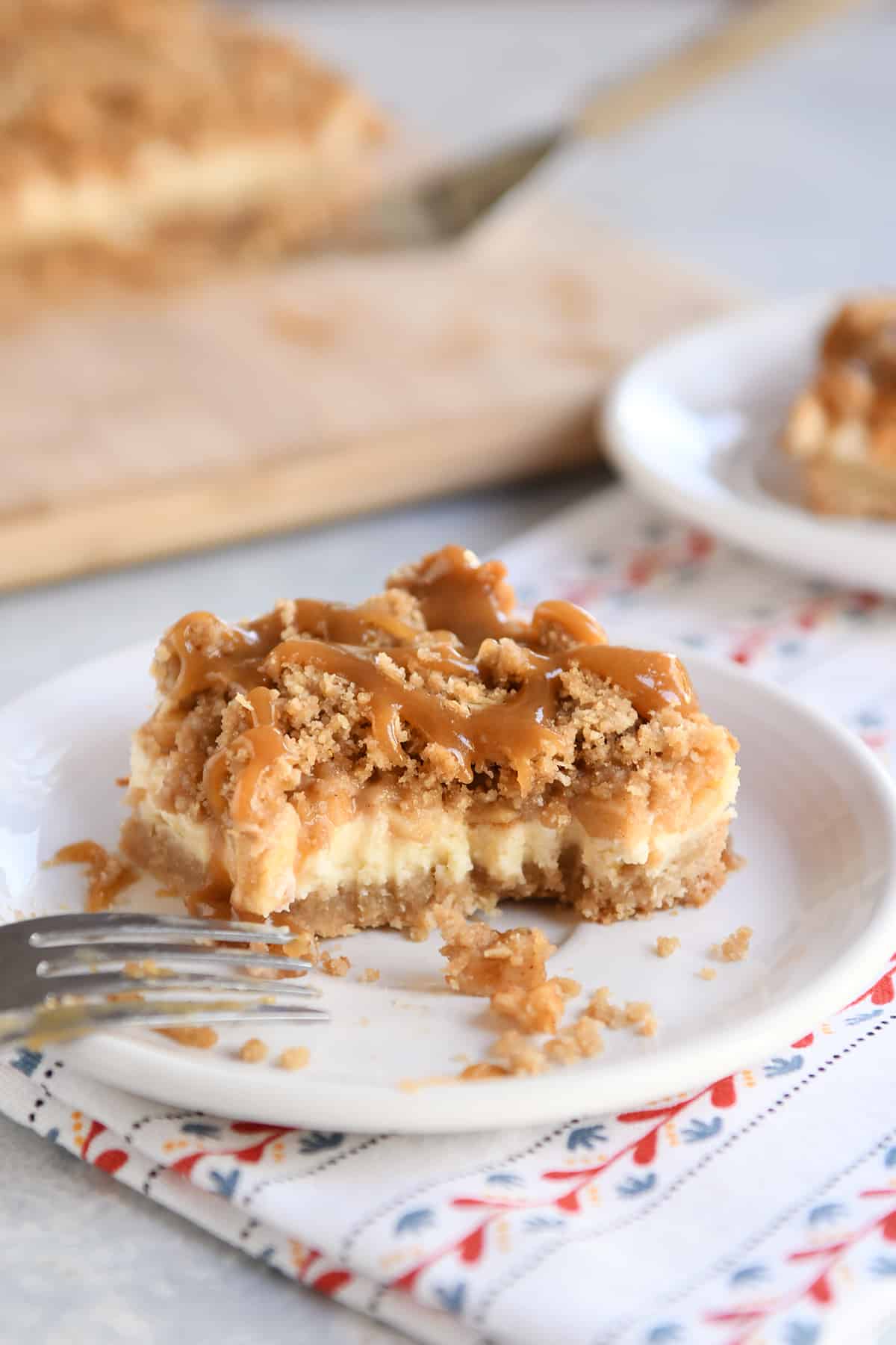 Caramel Apple Cheesecake Bars with Streusel Mel's Kitchen Cafe