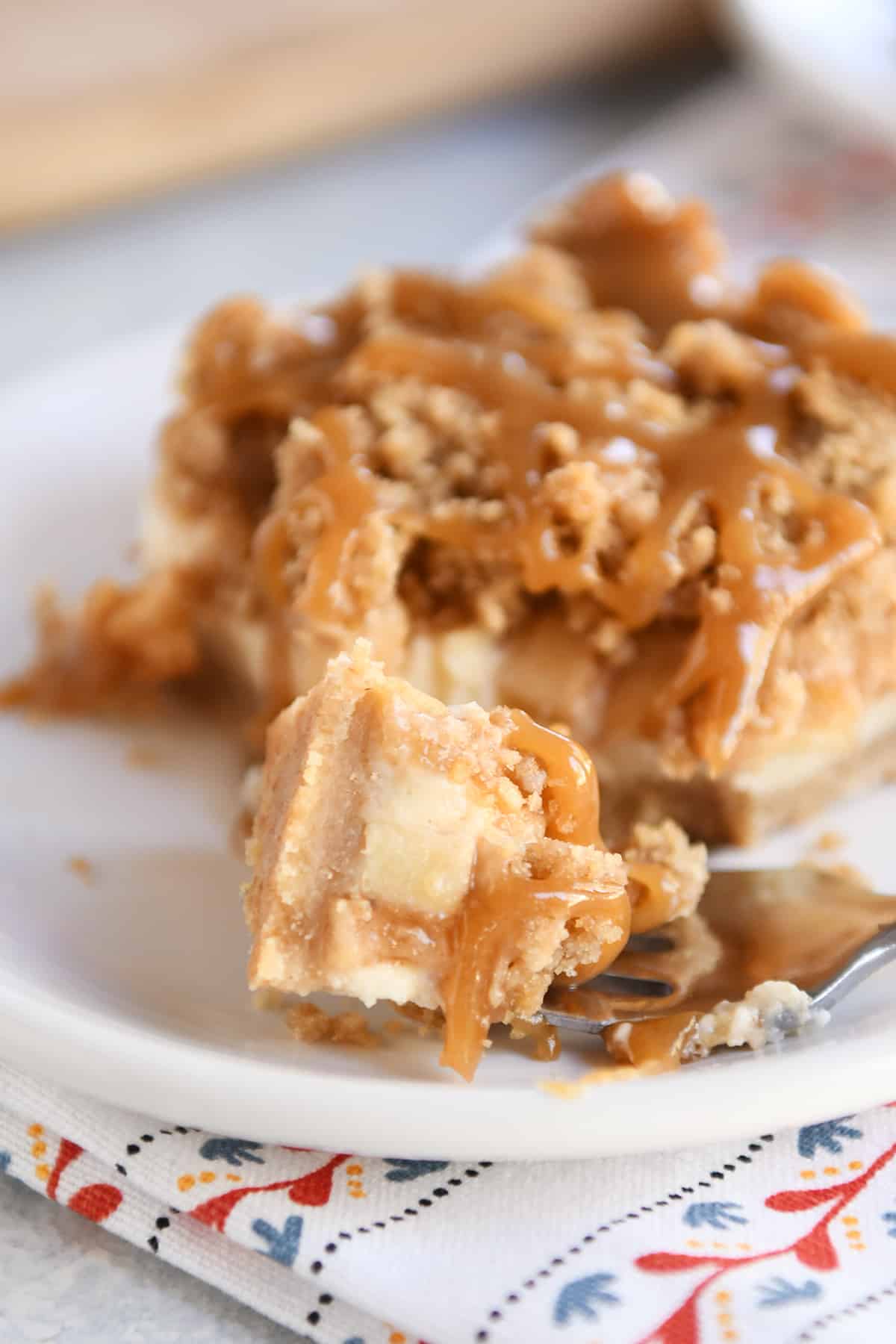Caramel Apple Cheesecake Bars with Streusel Mel's Kitchen Cafe