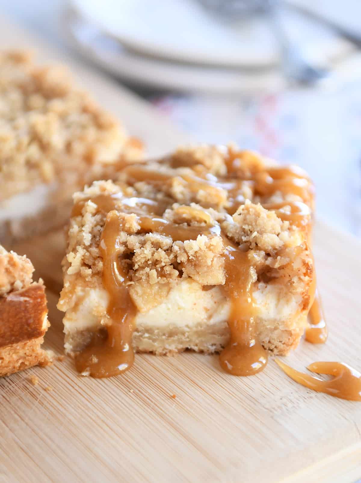 Caramel Apple Cheesecake Bars with Streusel Mel's Kitchen Cafe