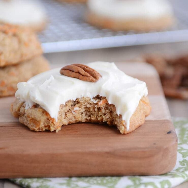 Carrot Cake Cookies with Cream Cheese Frosting Mel's Kitchen Cafe