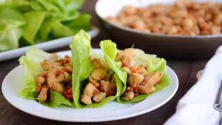 Cashew Chicken Lettuce Wraps