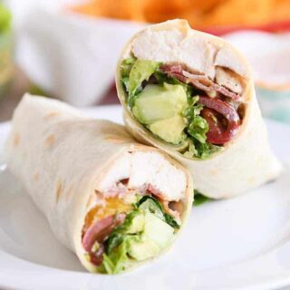 Chicken BLT Burritos with Creamy Southwest Dipping Sauce
