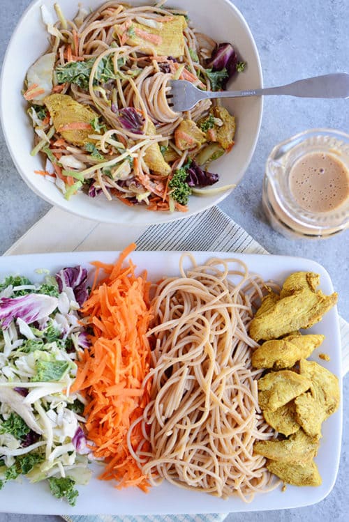 Satay Chicken Noodle Salad Recipe Mel's Kitchen Cafe