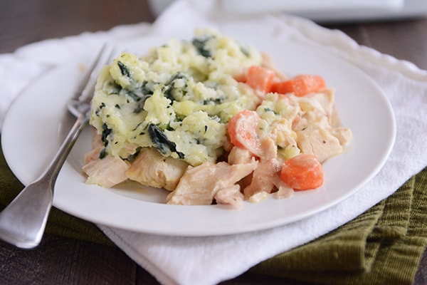 Chicken Shepherd’s Pie with Garlic-Kale Mash