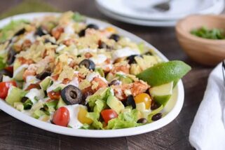 Chicken Taco Salad {InstantPot, Slow Cooker, or Stovetop}