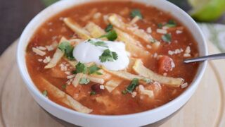 Chicken Tortilla Soup {Instant Pot, Stovetop, Slow Cooker}