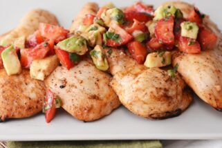 Grilled Chili-Lime Chicken with Strawberry Avocado Salsa