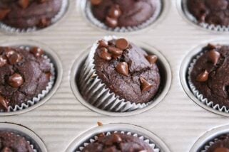 Double Chocolate Banana Blender Muffins {Gluten-Free}