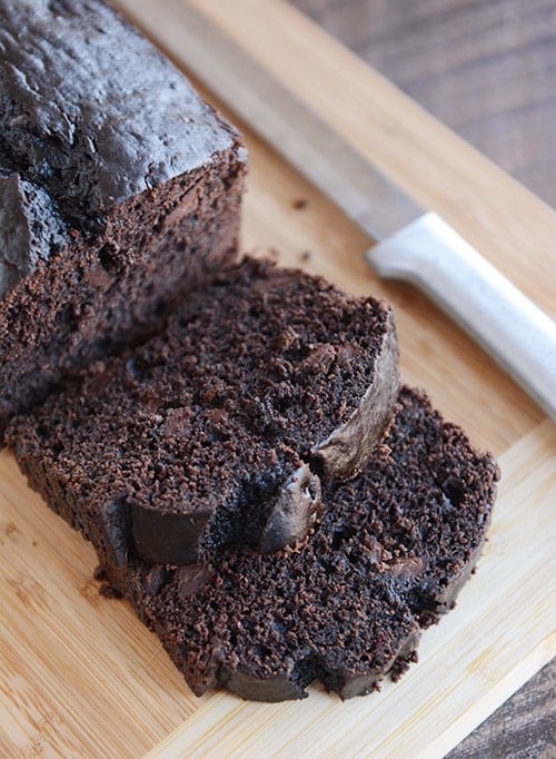 double chocolate quick bread
