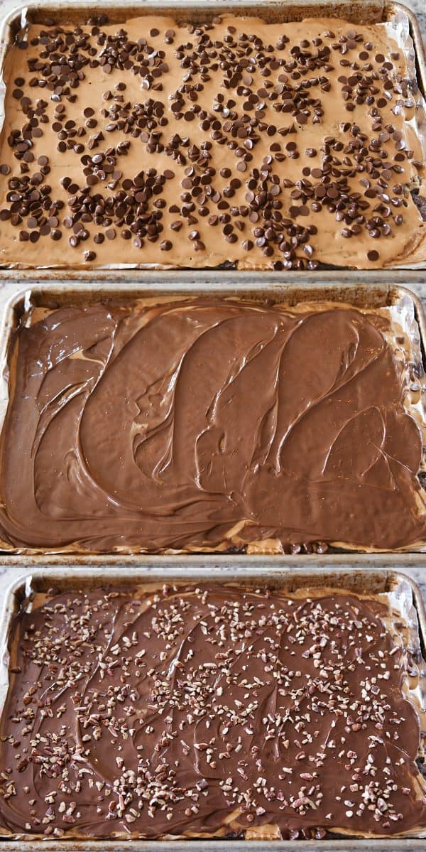 Easy graham cracker toffee smothered in chocolate.