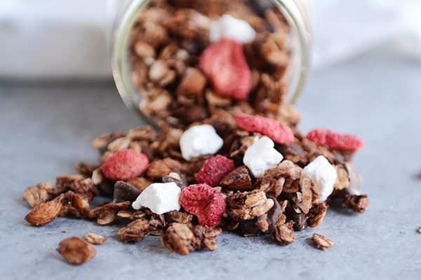 Dark Chocolate Granola + Valentine’s Twist