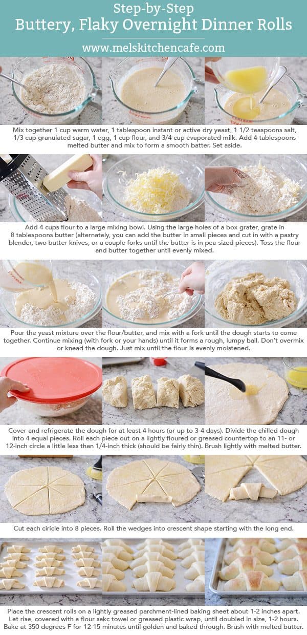 Step-by-step photos and instructions on how to make flaky, overnight dinner rolls.