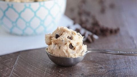 Chocolate Chip Cookie Dough Frosting Egg Free Mel S Kitchen Cafe
