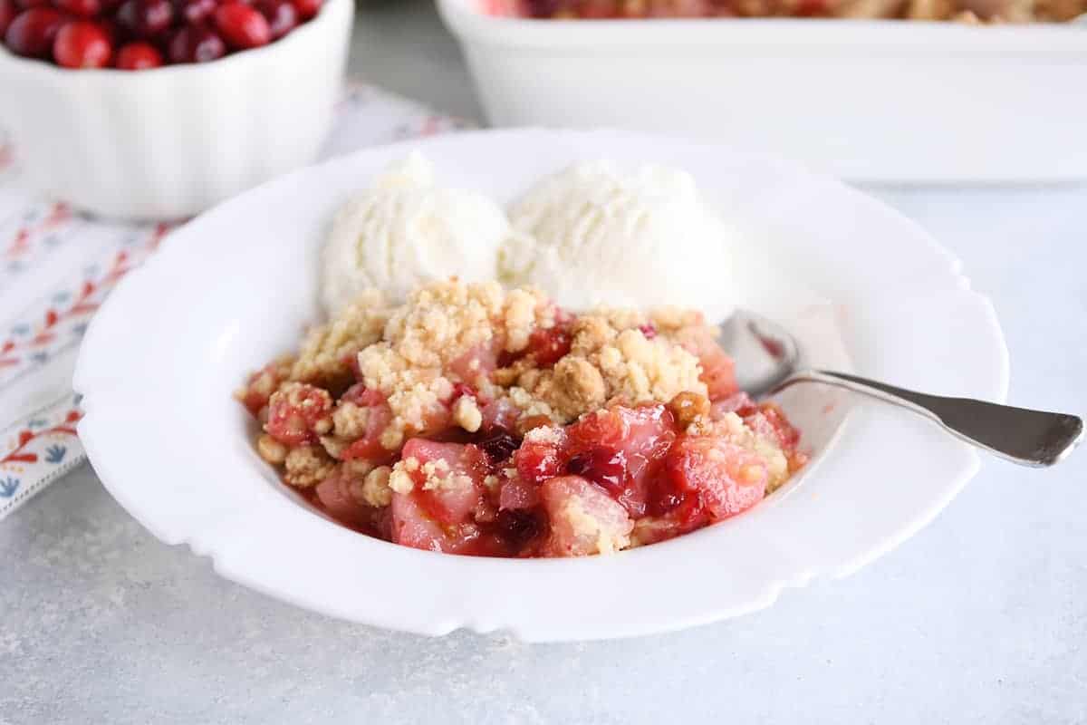 Cranberry Pear Crumble