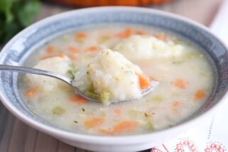 Chicken and Vegetable Dumpling Soup