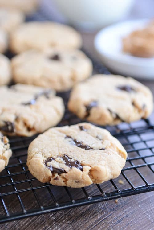 EggFree Peanut Butter Cookies with Chocolate Chips Mel's Kitchen Cafe