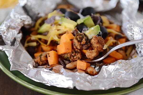 Foil Packet Sweet Potato Tacos