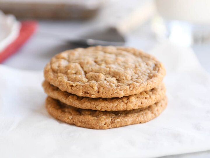 Gingerbread Cookie Butter Oatmeal Cookies Mel S Kitchen Cafe