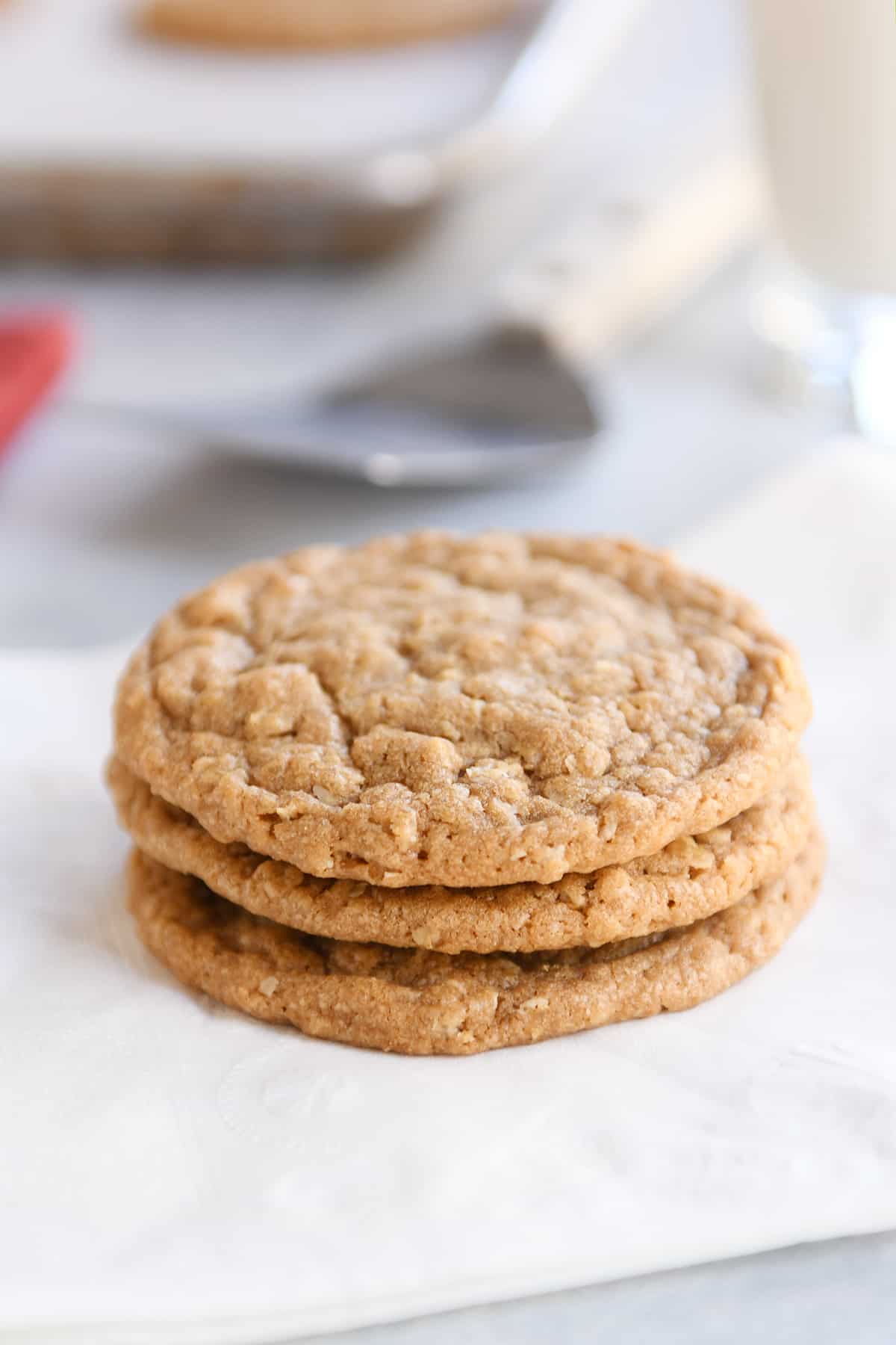 Gingerbread Cookie Butter Oatmeal Cookies Mel's Kitchen Cafe