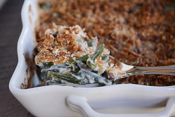 From-Scratch Green Bean Casserole with Extra Crunchy Topping