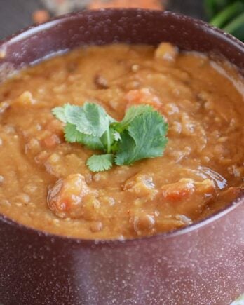 Hearty Lentil Soup with Lemon {Instant Pot or Stovetop}