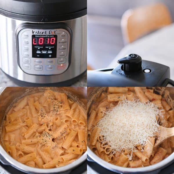 How to: Instant Pot timer, releasing pressure, stirring ziti.