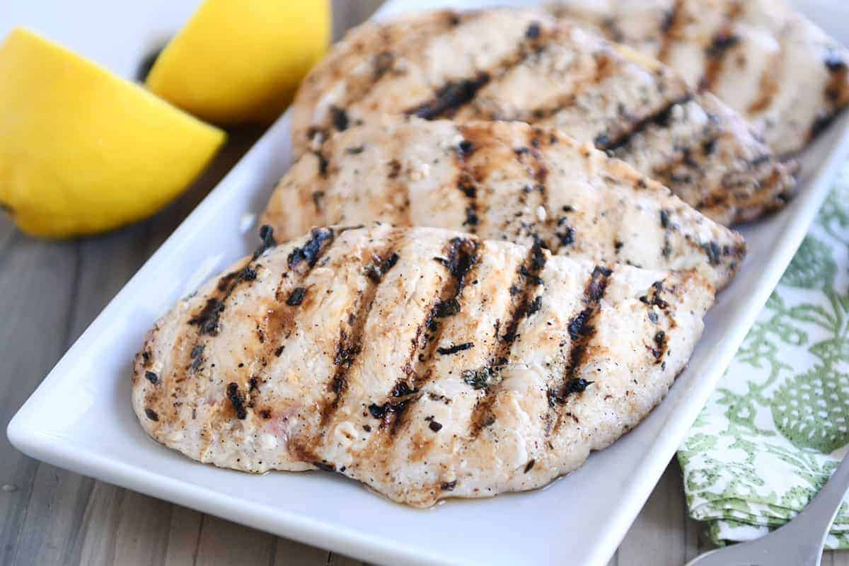 Lemon Garlic Grilled Chicken Recipe | Mel's Kitchen Cafe