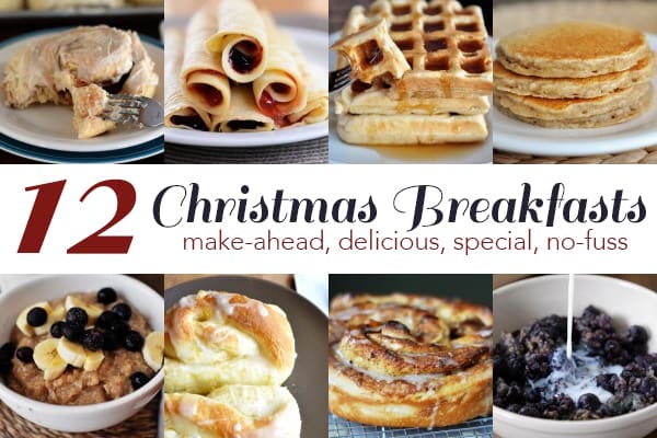 A collage of eight different make-ahead breakfasts.