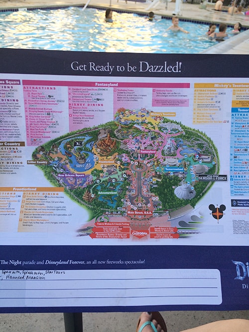 A Disneyland map.