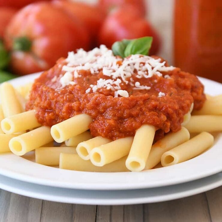 Homemade Canned Spaghetti Sauce Recipe Mel's Kitchen Cafe