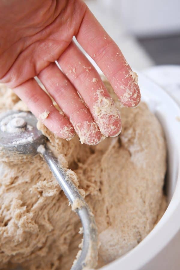 sticky fingers after testing bread dough