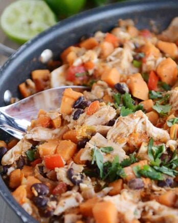 Cheesy Mexican Sweet Potato Skillet Meal