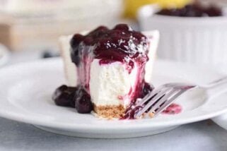 No-Bake Lemon Blueberry Cheesecake