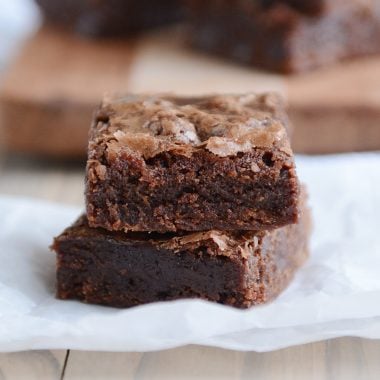 Extra Fudgy Brownies {One Bowl!}