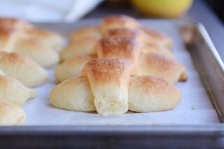 Buttery, Flaky Make-Ahead Overnight Crescent Dinner Rolls {No Kneading/No Stand Mixer}
