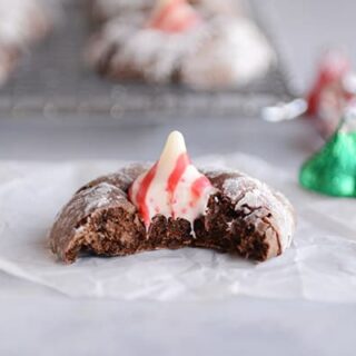 Chocolate Peppermint Crinkle Blossom Cookies Mel S Kitchen Cafe