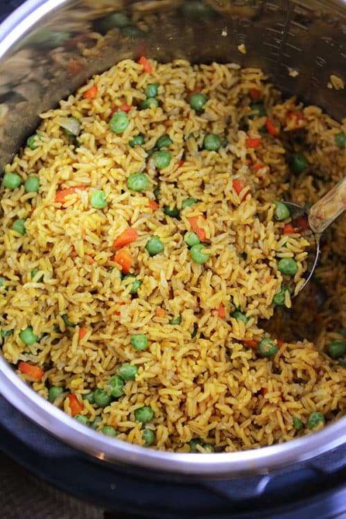 Instant Pot Indian Vegetable Rice Mel's Kitchen Cafe