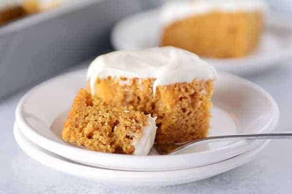 Pumpkin Bars with Whipped Cream Cheese Frosting