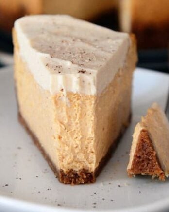 Pumpkin White Chocolate Mousse Cheesecake