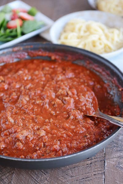 Quick Homemade Spaghetti Sauce | Mel's Kitchen Cafe