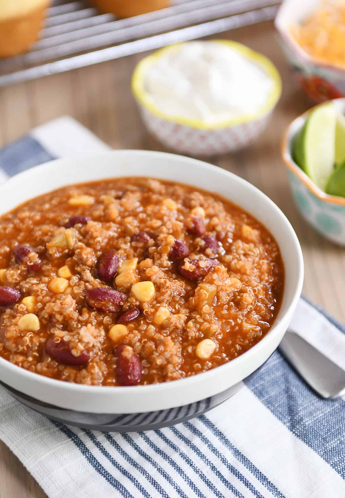 Quinoa Red Bean Chili {Instant Pot or Slow Cooker} Mel's Kitchen Cafe