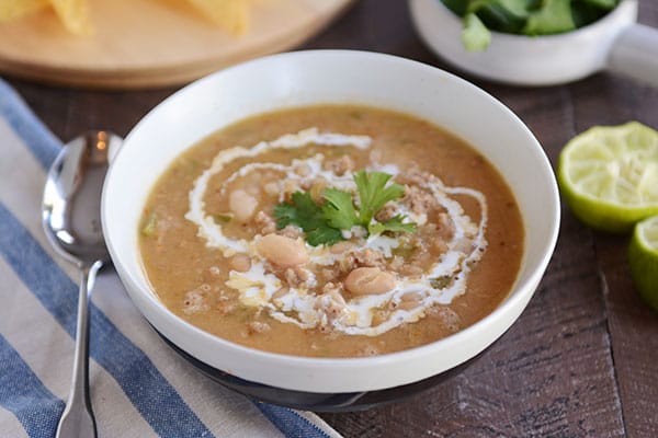 Roasted Garlic and White Bean Chili