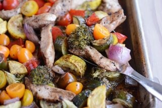 Sheet Pan Balsamic Chicken + Veggies